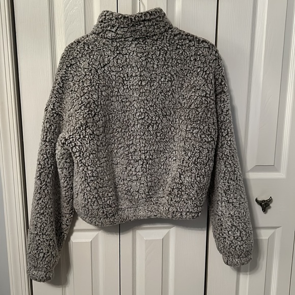 Gray soft bear coat - Picture 2 of 2